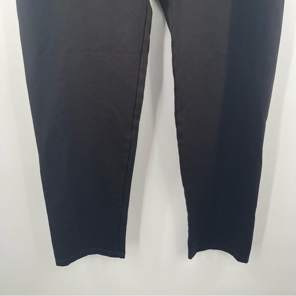 EILEEN FISHER Pants Black Stretch Pullon Pants Spandex Washable Size Medium - Picture 7 of 11